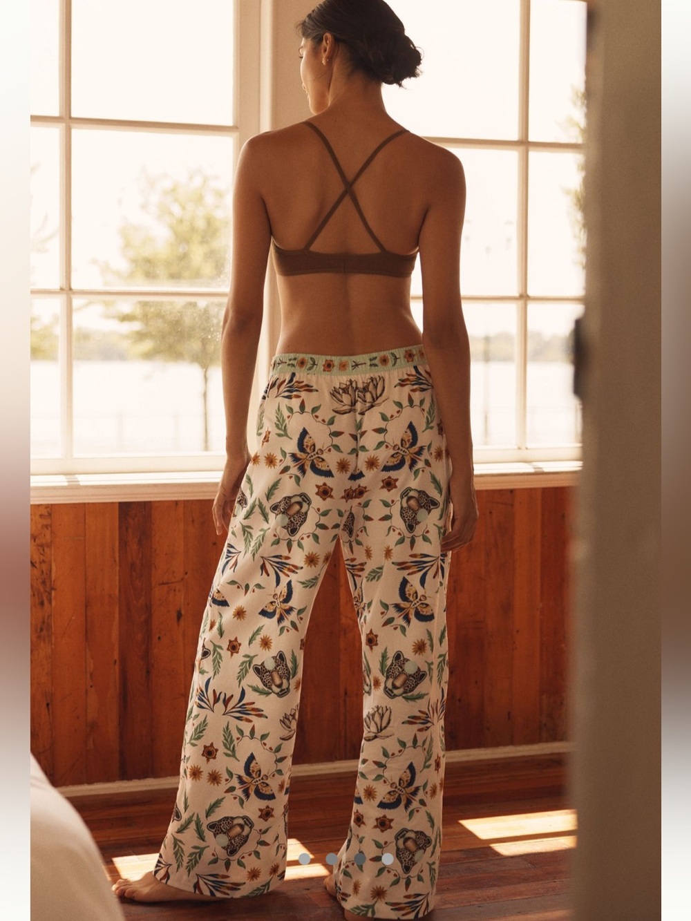 NWT Anthropologie LyreBird Flannel Pajama Bottoms - Picture 3 of 7
